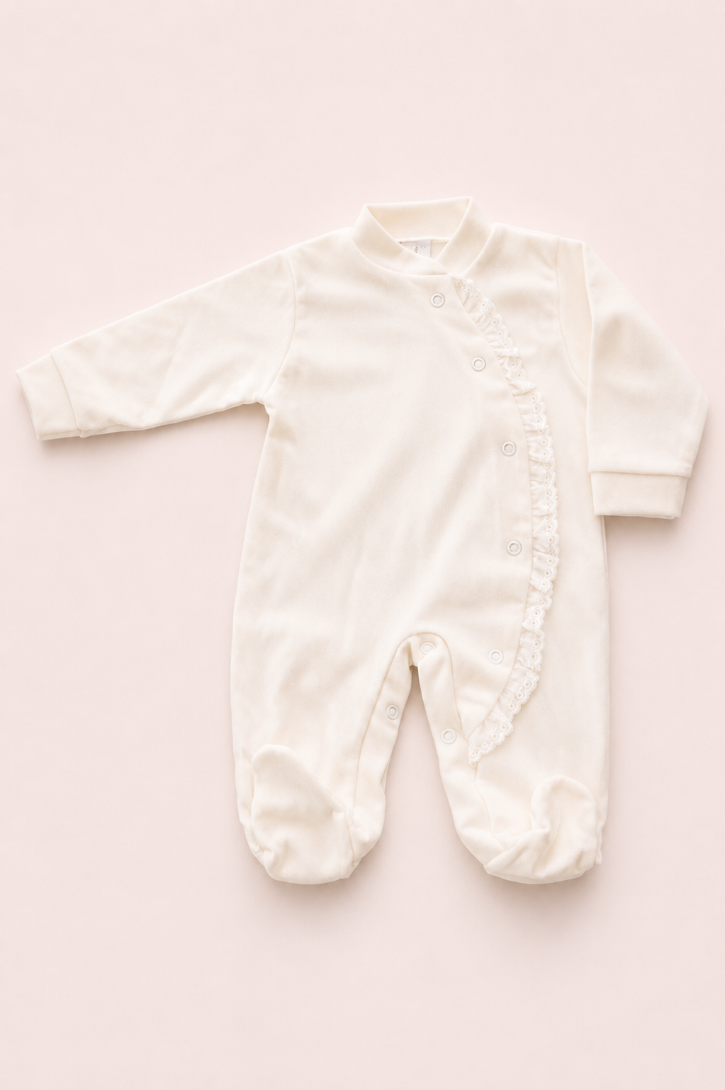 Babygrow algodão com renda