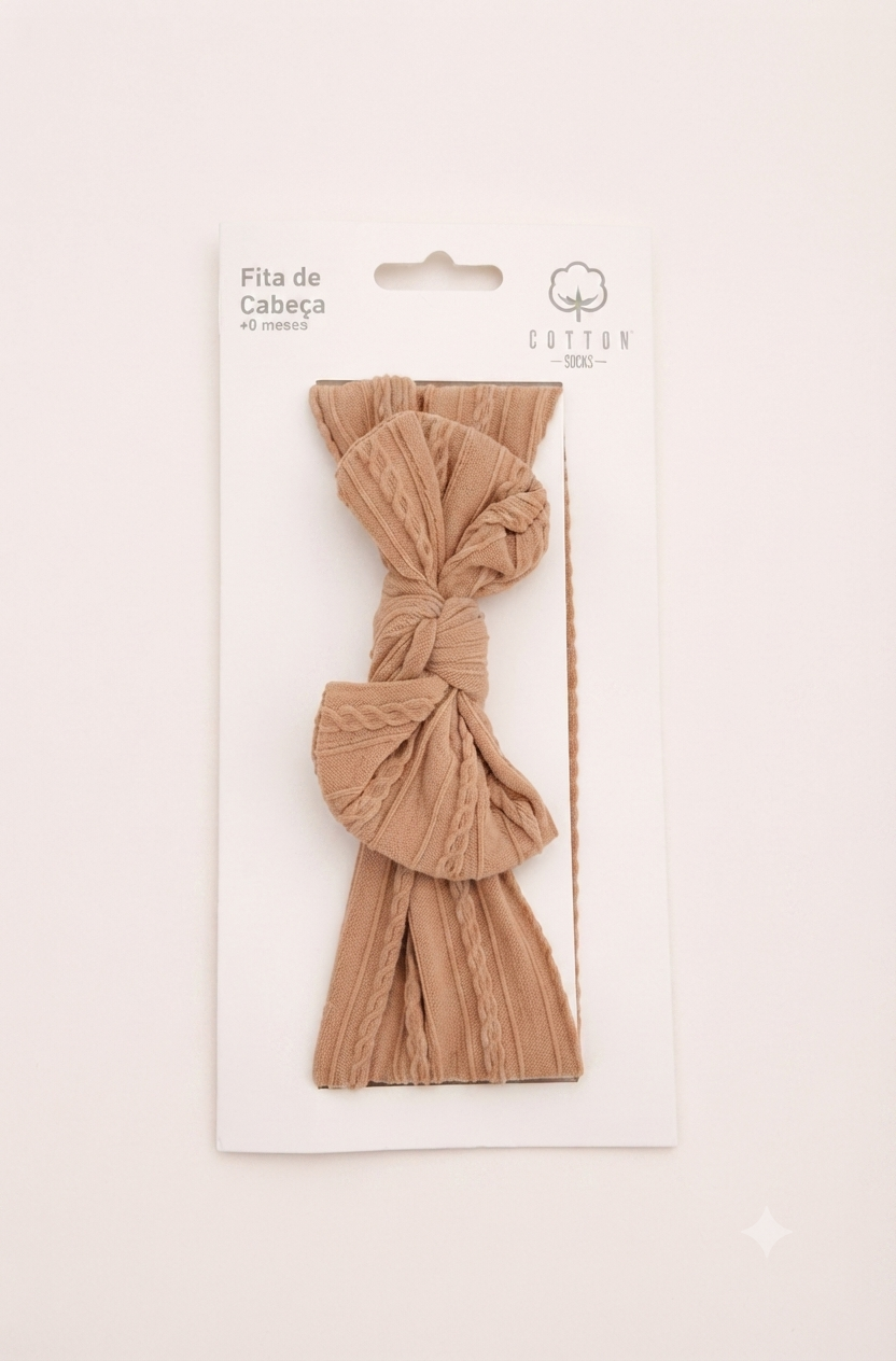Fita de cabelo com laço