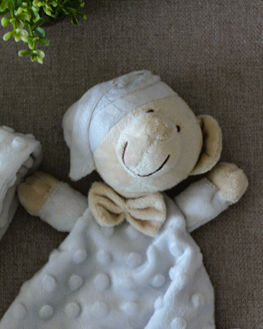 Conjunto manta + doudou urso