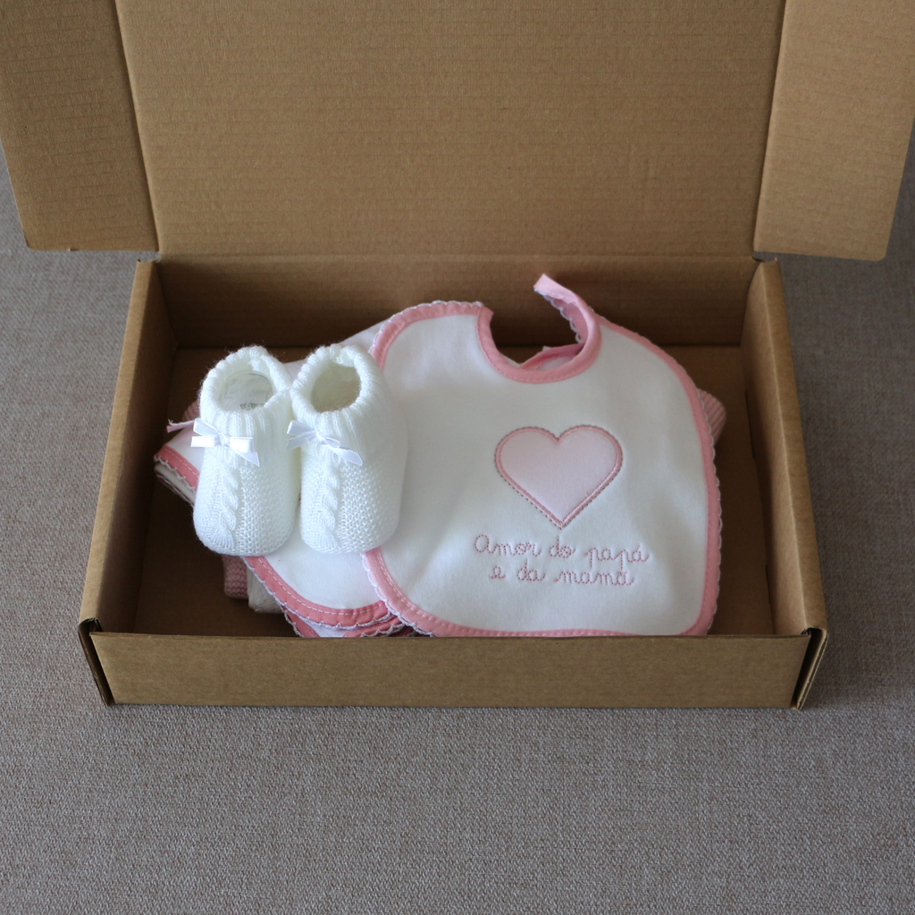Lullaby box - Rosa claro - 6 artigos