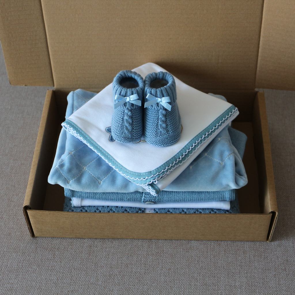 Lullaby box - Azul cobalto - 7 artigos