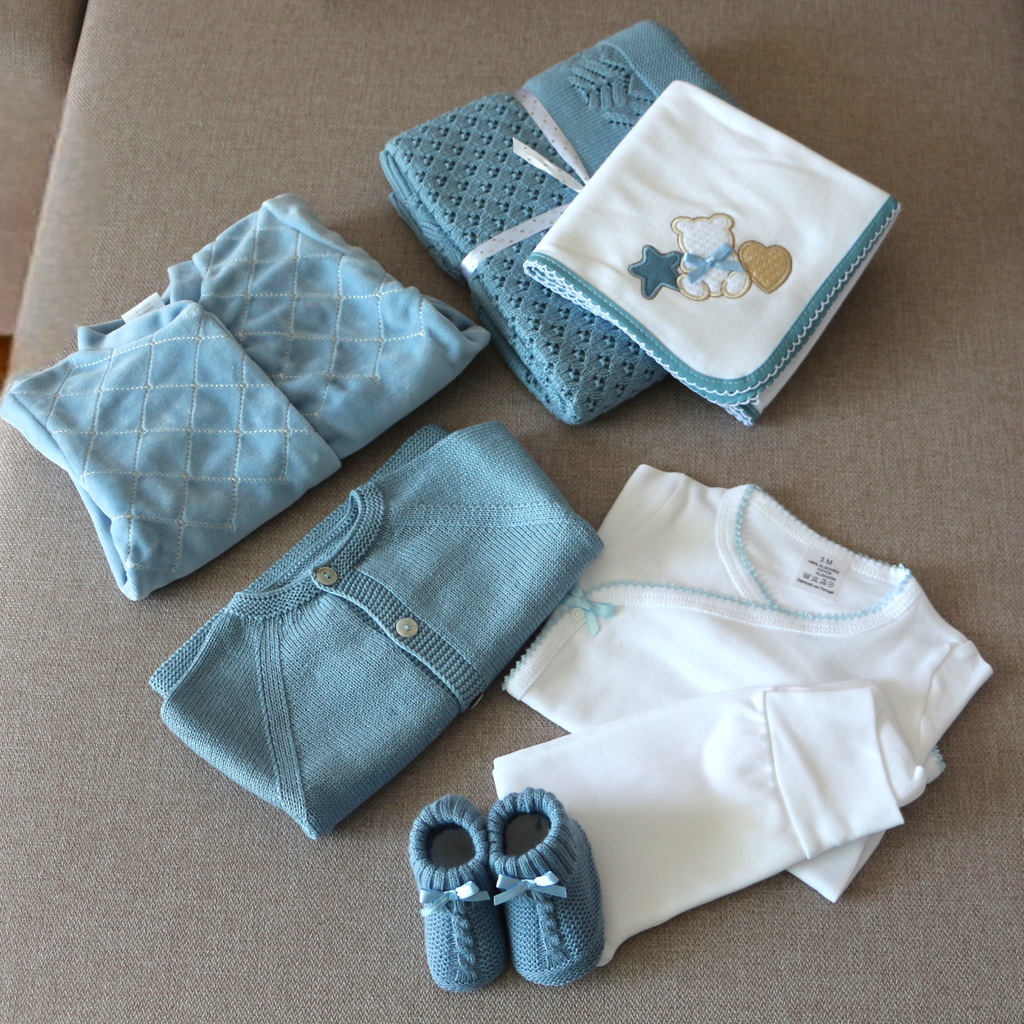 Lullaby box - Azul cobalto - 7 artigos