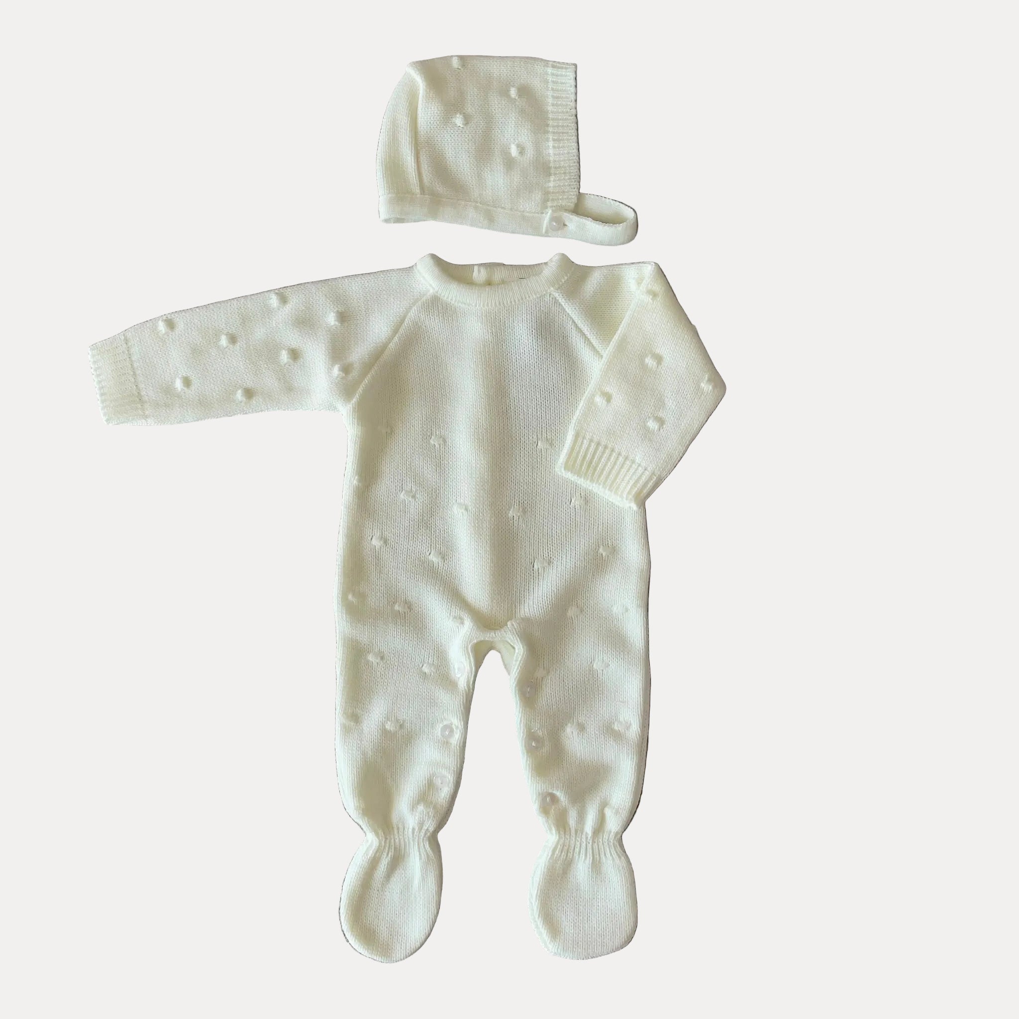 Conjunto bebé menino malha 2 peças