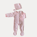 Conjunto bebé menina malha 2 peças